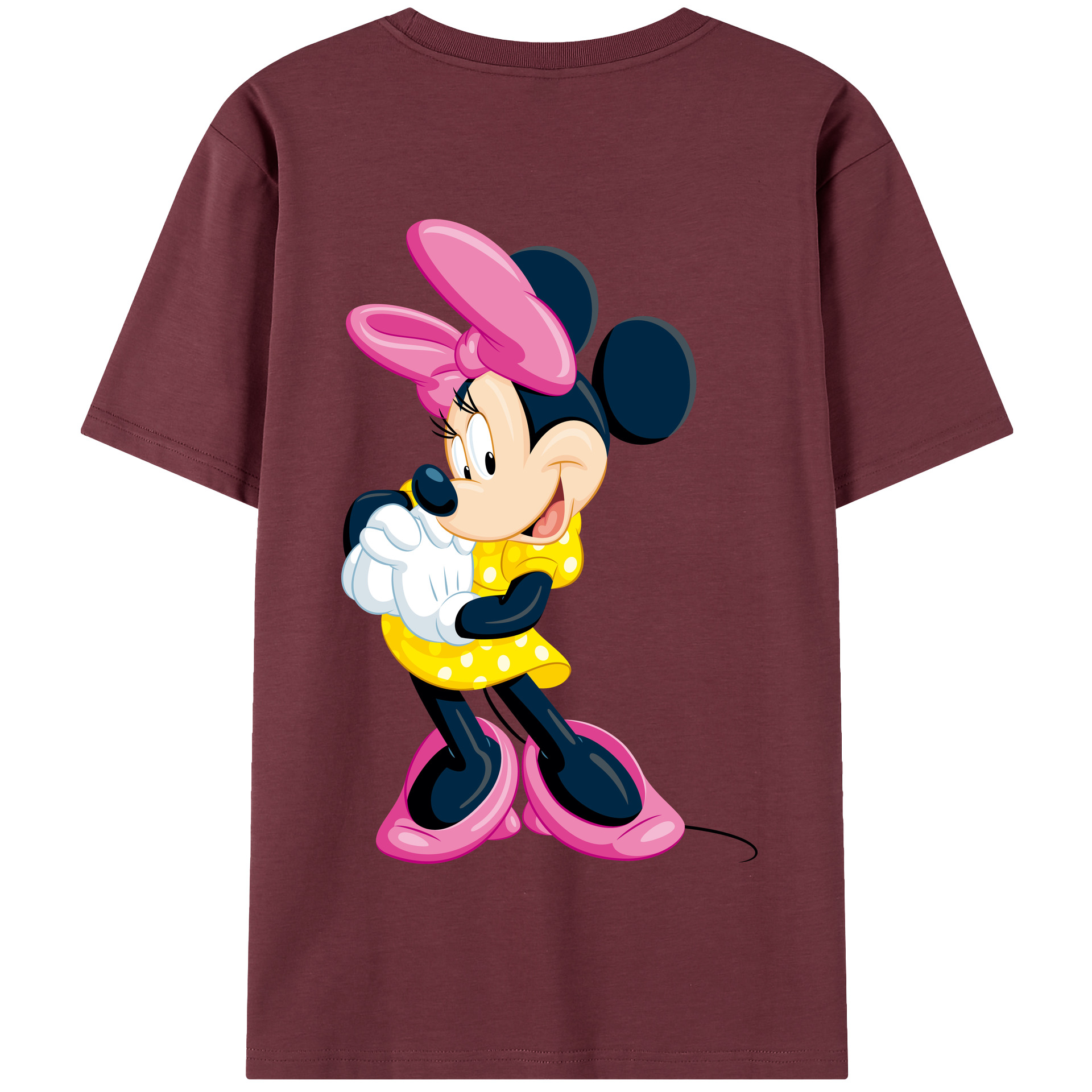 （画像用） ミッキーマウス Mickey Mouse 綿100％半袖Tシャツ（背面プリント）